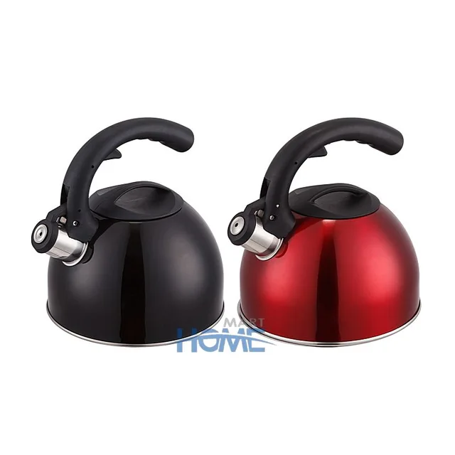 Stainless Steel Whistling Kettle Simple For Household Kitchen Appliances Hemispherical Tea Maker Pot 3.0L Multicolour Whistle