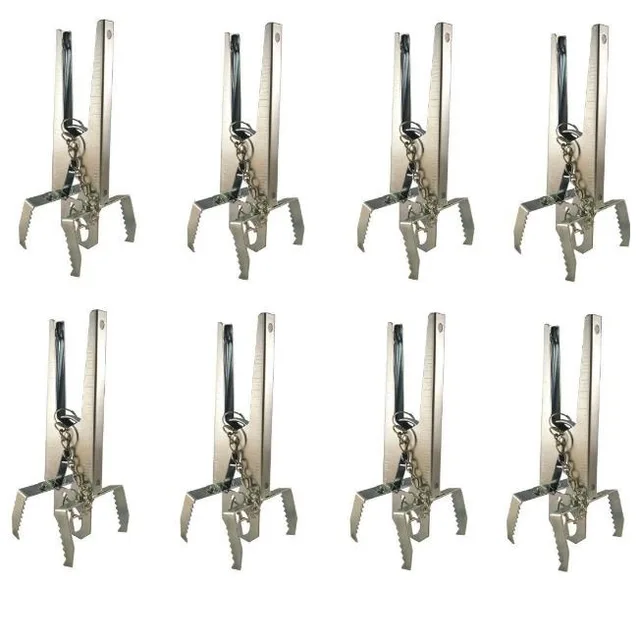 Reusable scissor type claw mole trap