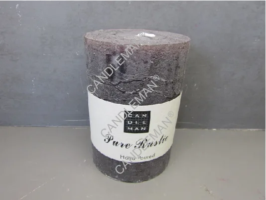 D.7x10cm Rustic pillar candle