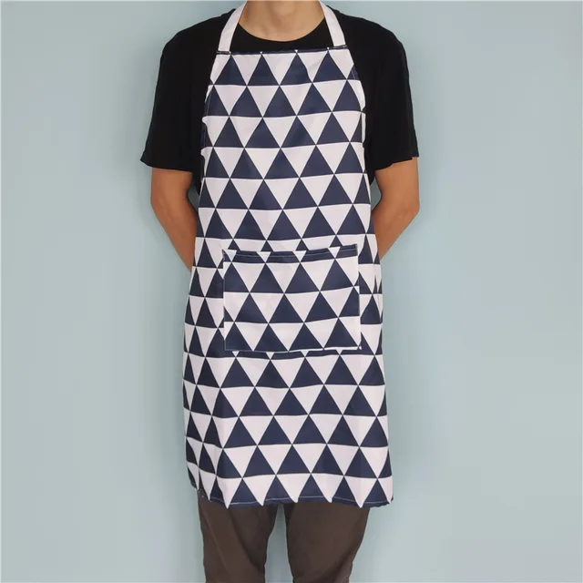 Eco-Friendly Custom Logo Geometric Triangle Printing Polyester Apron