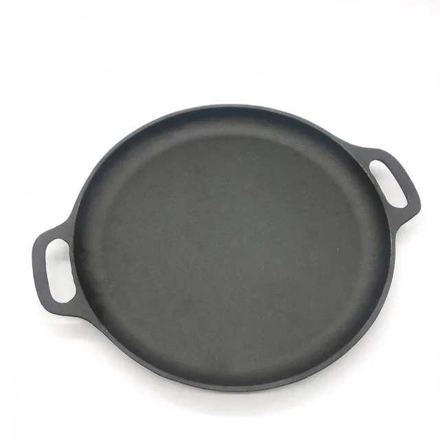 Cast iron pizza pan