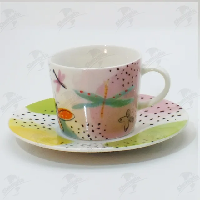 220ML Cup&Saucer with Blue Design