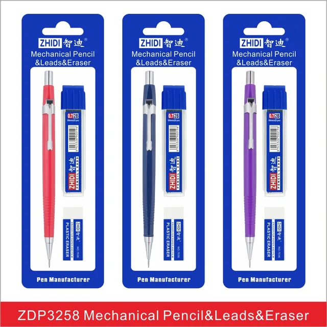Mechanical Pencil+lead+eraser
