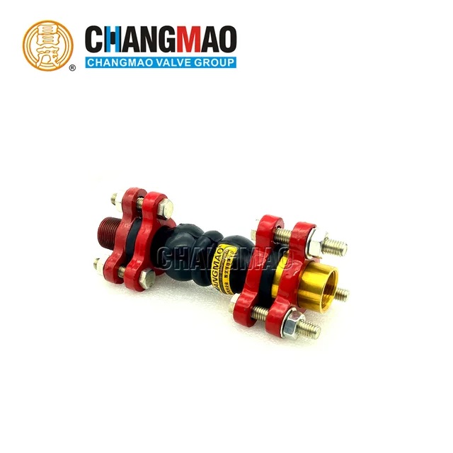 CMVG BSPT Twin Sphere Brass Union Rubber Flexible Joint For Oil Pipeline