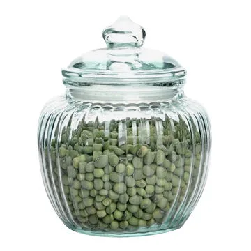 Glass food jar