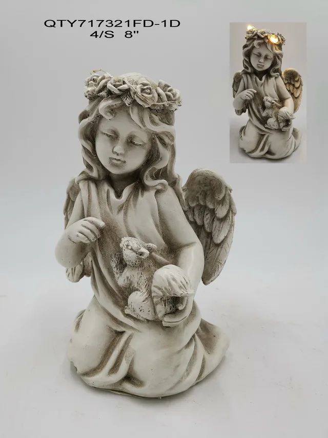 Garden angel with LED
