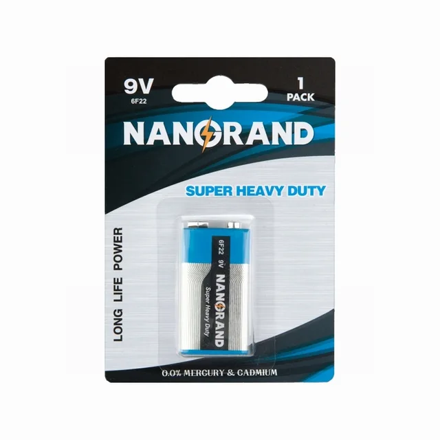 Carbon zinc 9V battery
