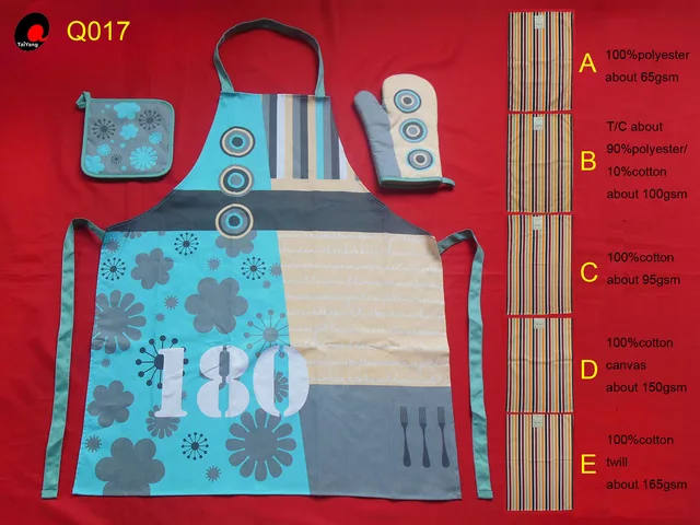 Oven mitt/potholder/apron/tea towel/table cloth, and etc.