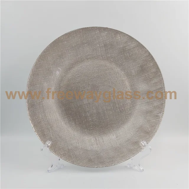 Rose Gold Glass Plate
