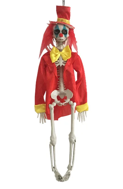 16in Hanging skeleton clown