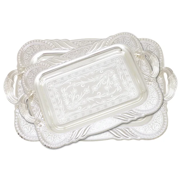 Silver plated iron tray