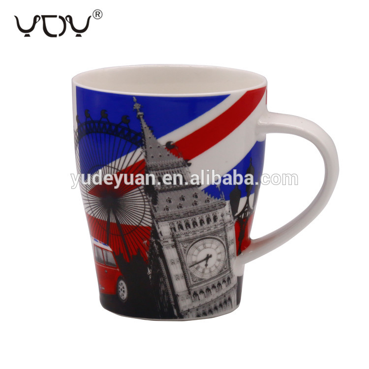 2020 new style custom printed coffee cup wholesale porcelain mug