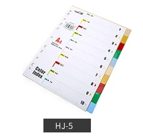 PP index paper file folder divider