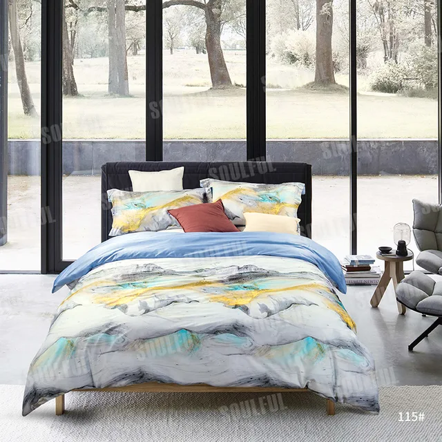 100%cotton digital print duvet cover bedding sets