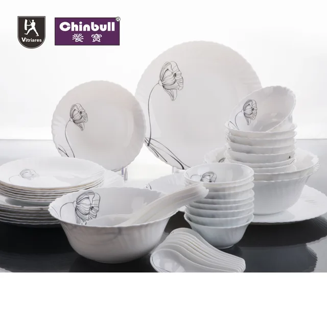 47pcs dinner set (opal glassware）