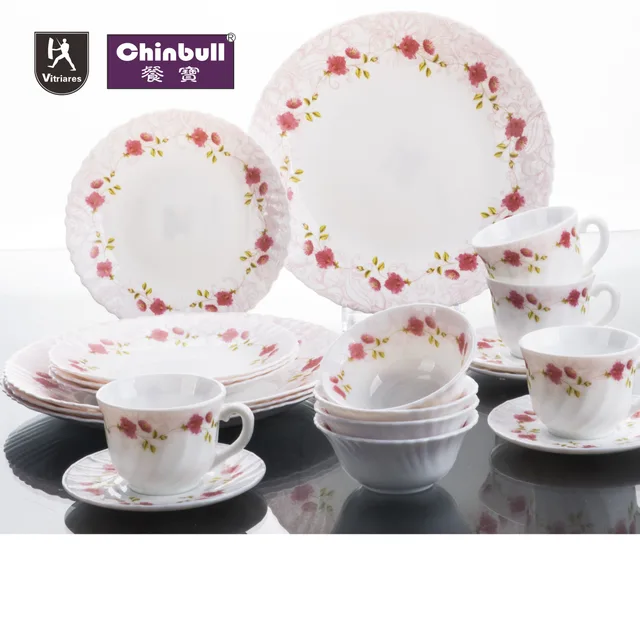 20pcs dinner set (opal glassware）