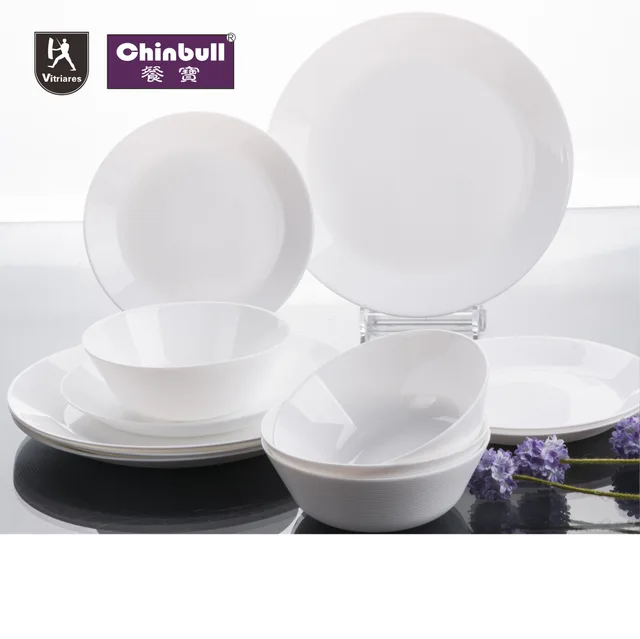 12pcs dinner set (opal glassware）