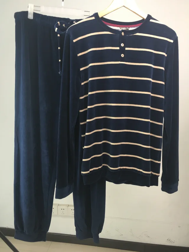 Mens Velvet Velour Sleep Set