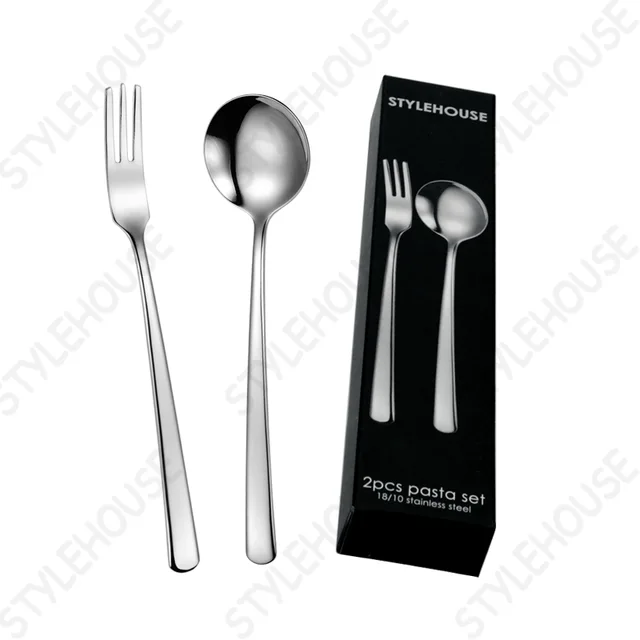Pasta serving set / pasta fork & spoon / Spaghetti serving set