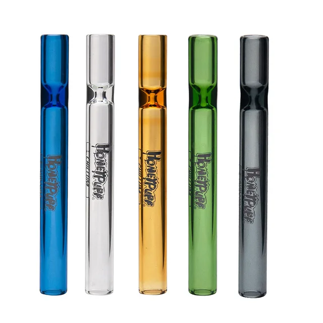 Honeypuff glass smoking pipe one hitter