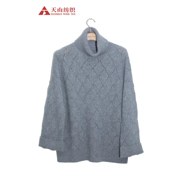 100% Cashmere Lady's Turtle Neck Sweater