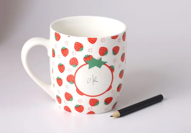 ZHD1903-H6pencil mug catoon designs pencil mug 350cc milk mug