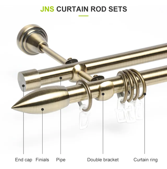 %Curtain rod set and curtain accessories including curtain tape curtain hook tieback magnetic clip cloth rail aluminum curtain track