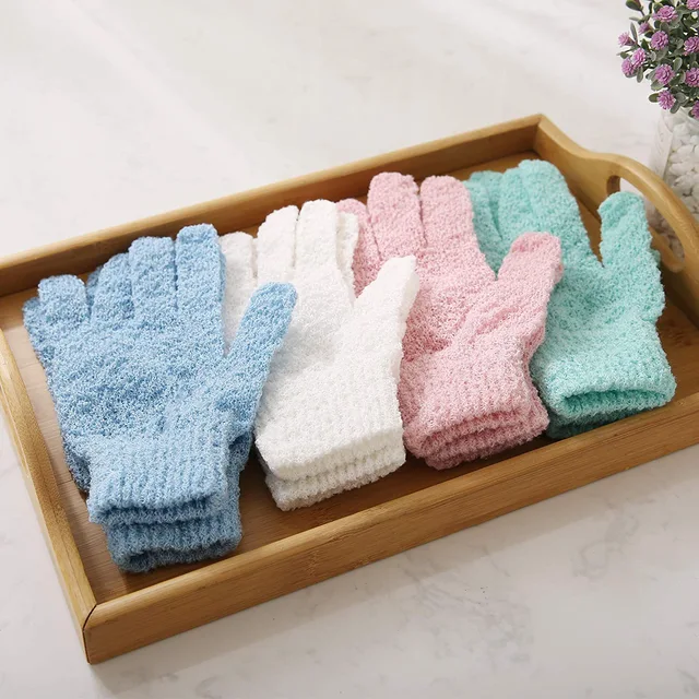 Bath glove bath gloves natural exfoliating stretch bath gloves