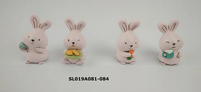 Resin decoration. Key chain - rabbit
