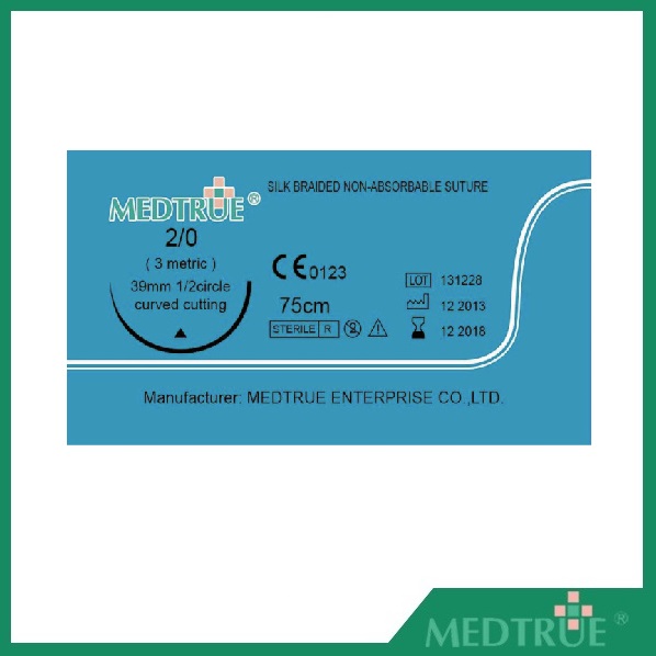 Sterile surgical needles with thread