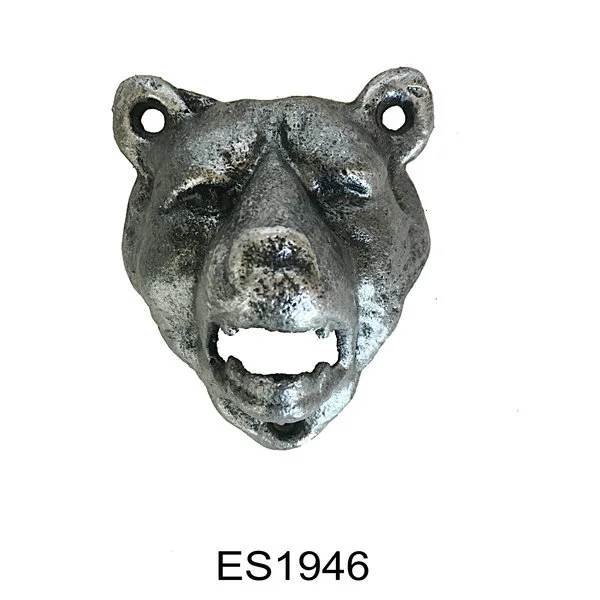 Cast iron bear bottle opener bear head bottle opener