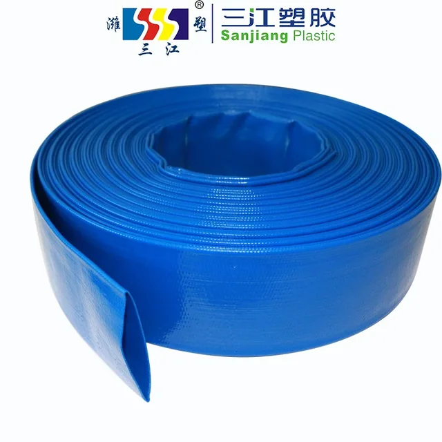 PVC Nitrile layflat hose 4 Bar PVC Lay Flat Water Discharge Hose for Irrigation