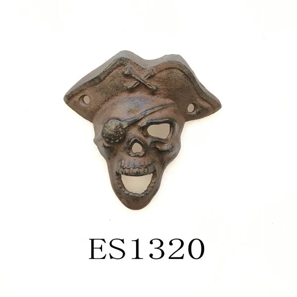 Cast iron skull bottle opener