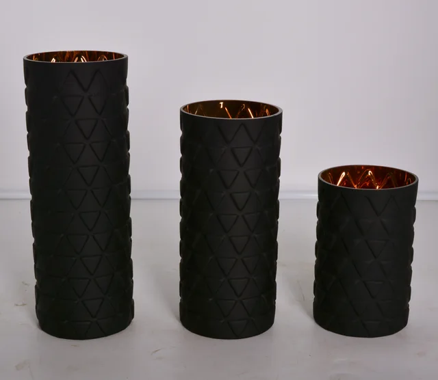 Eletroplate glass candle
