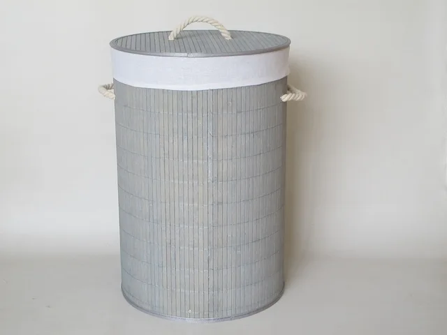 Bamboo hampers, basket, storage，laundry hamper, colliapsible