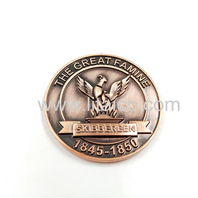 Retro metal medal