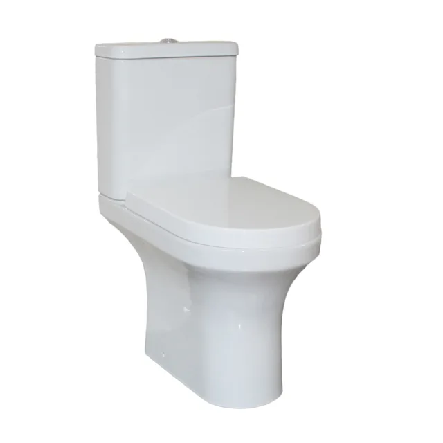Rimless two piece toilet