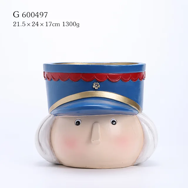 Polyresin Nutcracker Candle Holder
