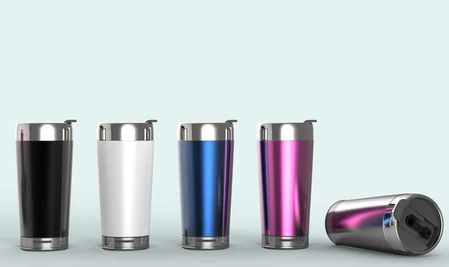 2020 latest style new stainless steel vacuum insulated double wall mug with speaker