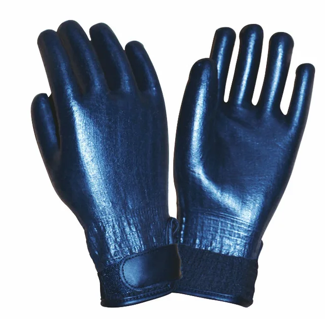 Safety glove,13 gauge foam nitrile fully coated glove with adjustable strap cuff