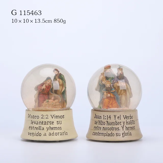 2/A Polyresin Naativity Design Waterball
