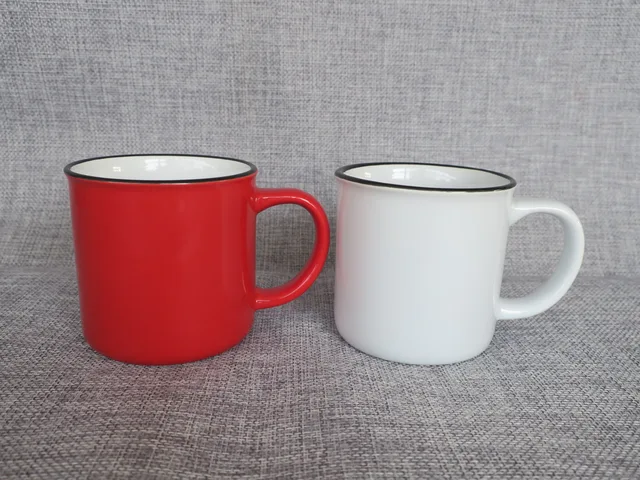 New！ceramic enamel mug, camping mug