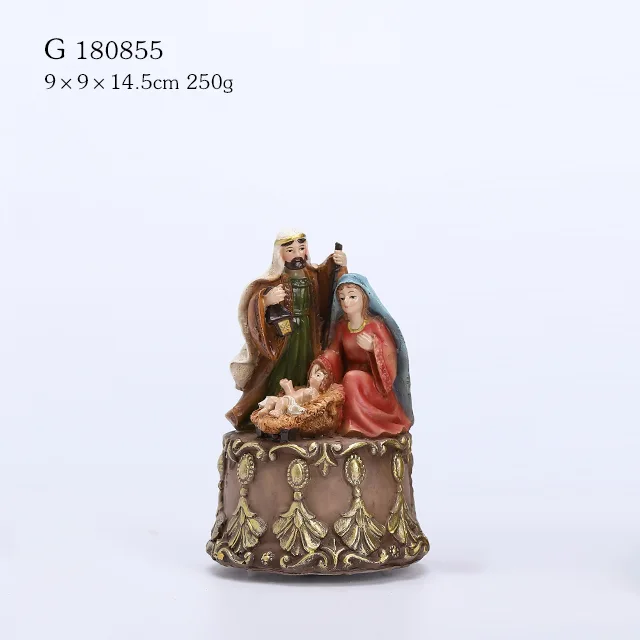 Polyresin Nativity Musical Box
