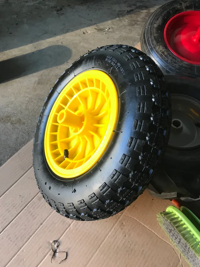 3.50-8 wheelbarrow rubber pneumatic wheel