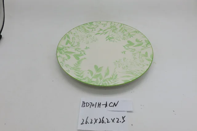 Emerald-green printed plate