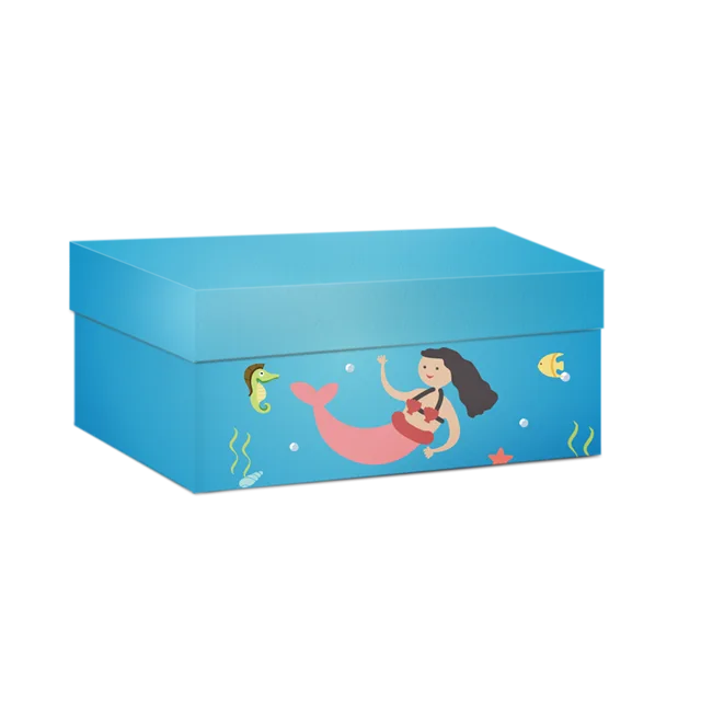 Mermaid Party Supplies Paper Box