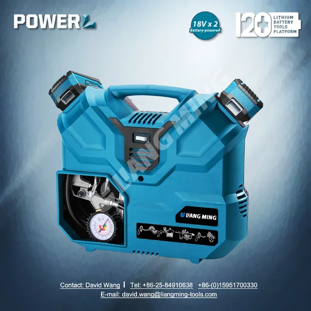 36V(18Vx2) lithium battery cordless air compressor