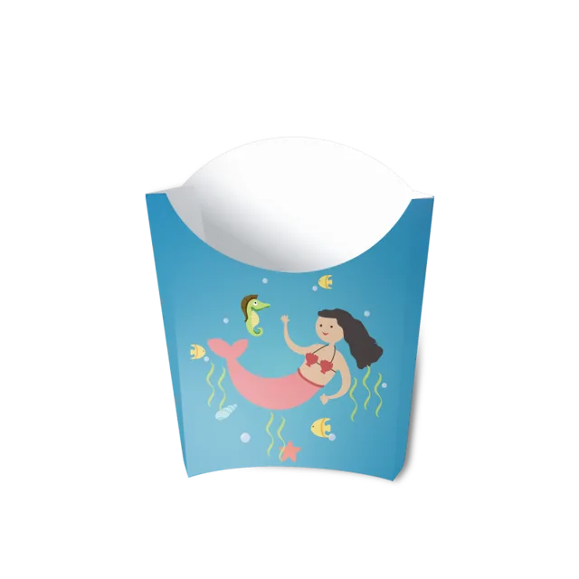 Mermaid Party Supplies French fries box