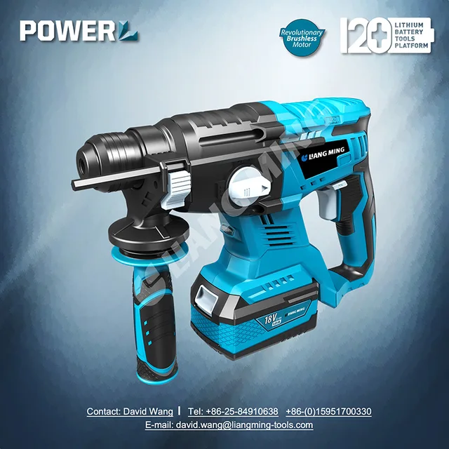 18V brushless lithium battery cordless rotary SDS hammer