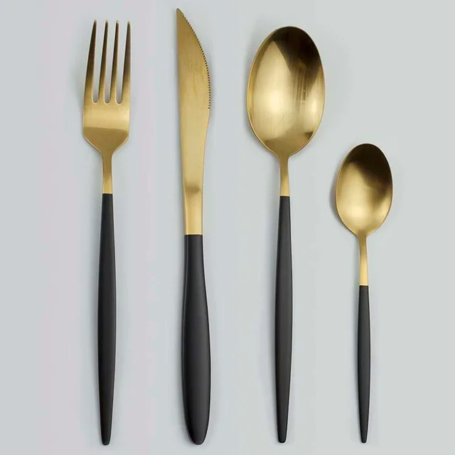 A204 Black Handle with golden PVD